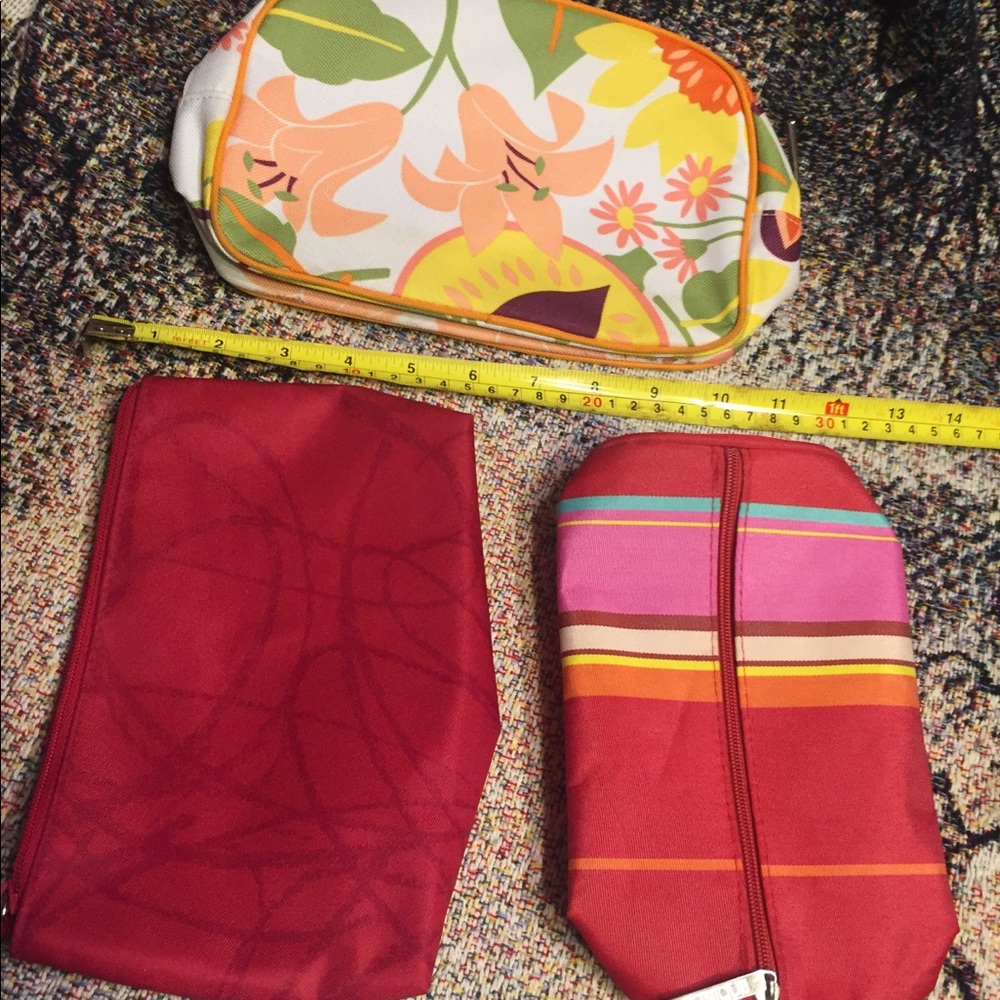 Clinique make-up bags.
